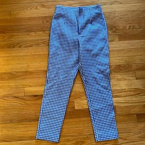 Zara high waisted crop pants